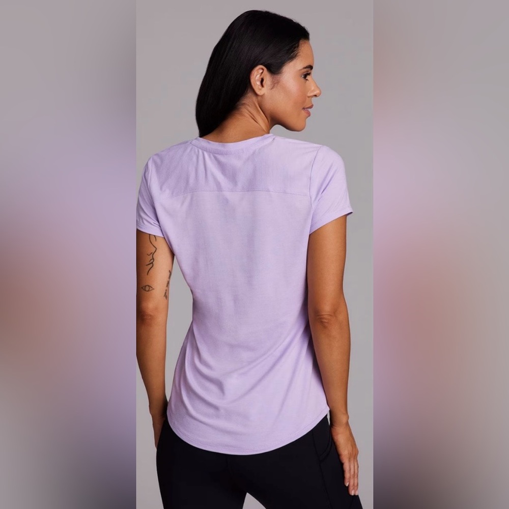 NWOT RBX Stratus Everyday Athletic Running Short Sleeve Tee,Pastel Lilac Size L - Picture 2 of 14